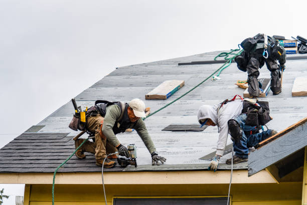 Professional Roof Installation technician working in Poquonock, CT